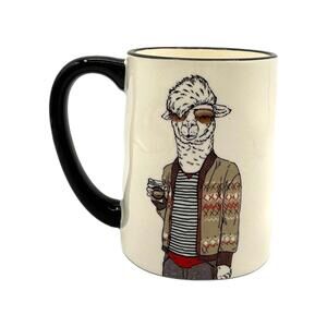Signature Housewares Hipster Llama Ceramic Coffee Mug
